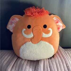 Squishmallows Wilbie the Orange Wooly Mammoth 14 in Stuffed Animal Plush Toy